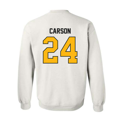 Adelphi - NCAA Men's Basketball : London Carson - Classic Shersey Crewneck Sweatshirt-1