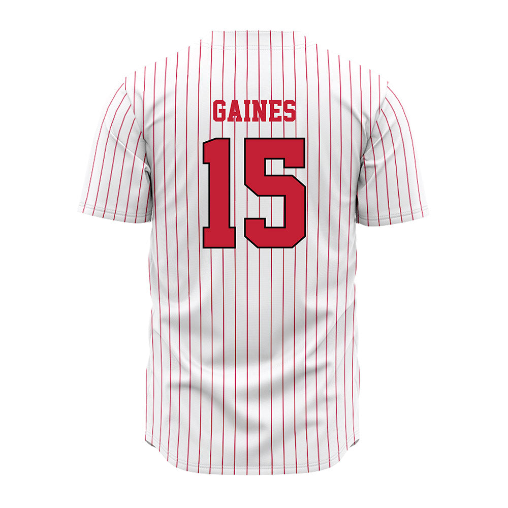 Ball State - NCAA Baseball : Simon Gaines - Jersey-1