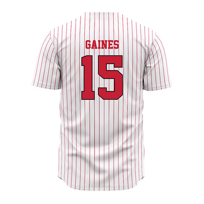 Ball State - NCAA Baseball : Simon Gaines - Jersey-1