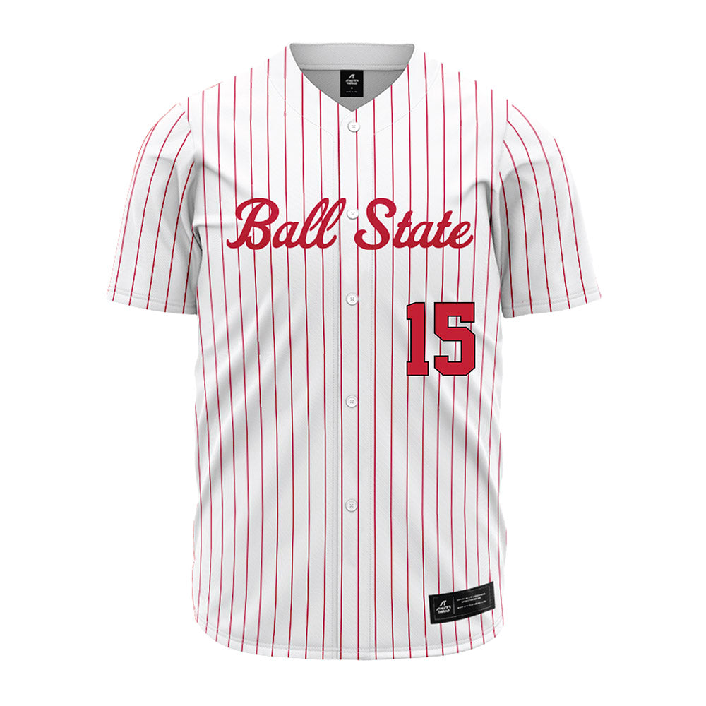 Ball State - NCAA Baseball : Simon Gaines - Jersey-0