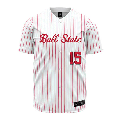 Ball State - NCAA Baseball : Simon Gaines - Jersey-0
