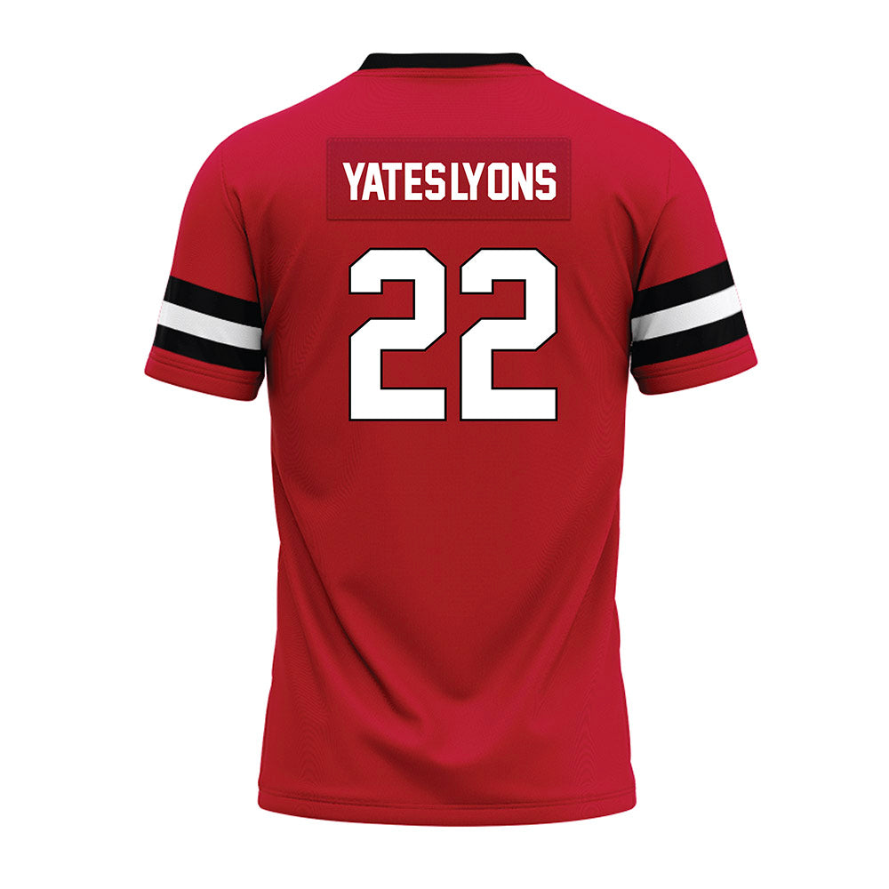 Ball State - NCAA Football : Gavin Yates-Lyons - Premium Football Jersey-1