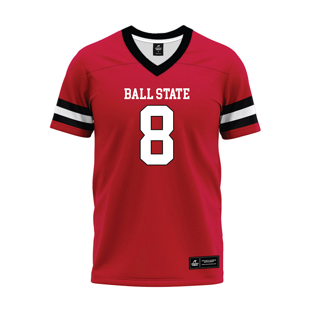 Ball State - NCAA Football : Mason Riggins - Premium Football Jersey-0