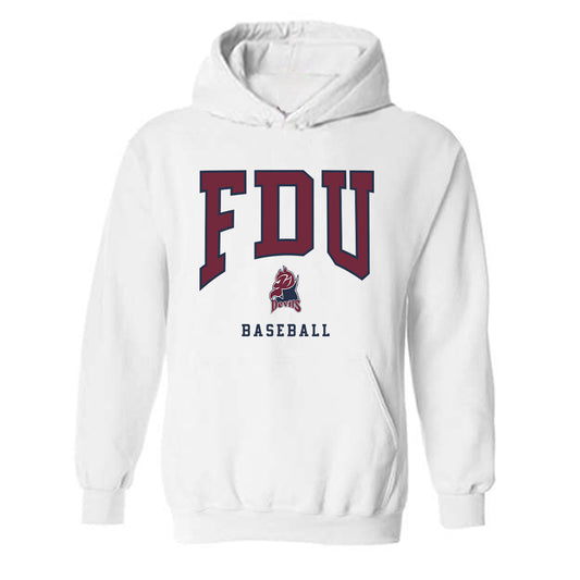 FDU Florham - NCAA Baseball : CJ Bates - Hooded Sweatshirt-0