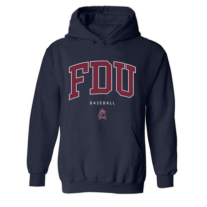 FDU Florham - NCAA Baseball : CJ Bates - Hooded Sweatshirt-0