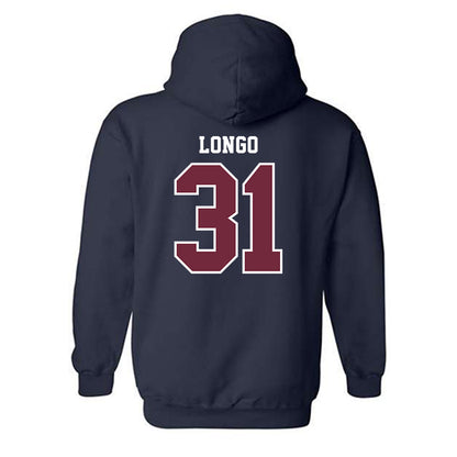 FDU Madison - NCAA Baseball : Peter Longo - Classic Shersey Hooded Sweatshirt-1