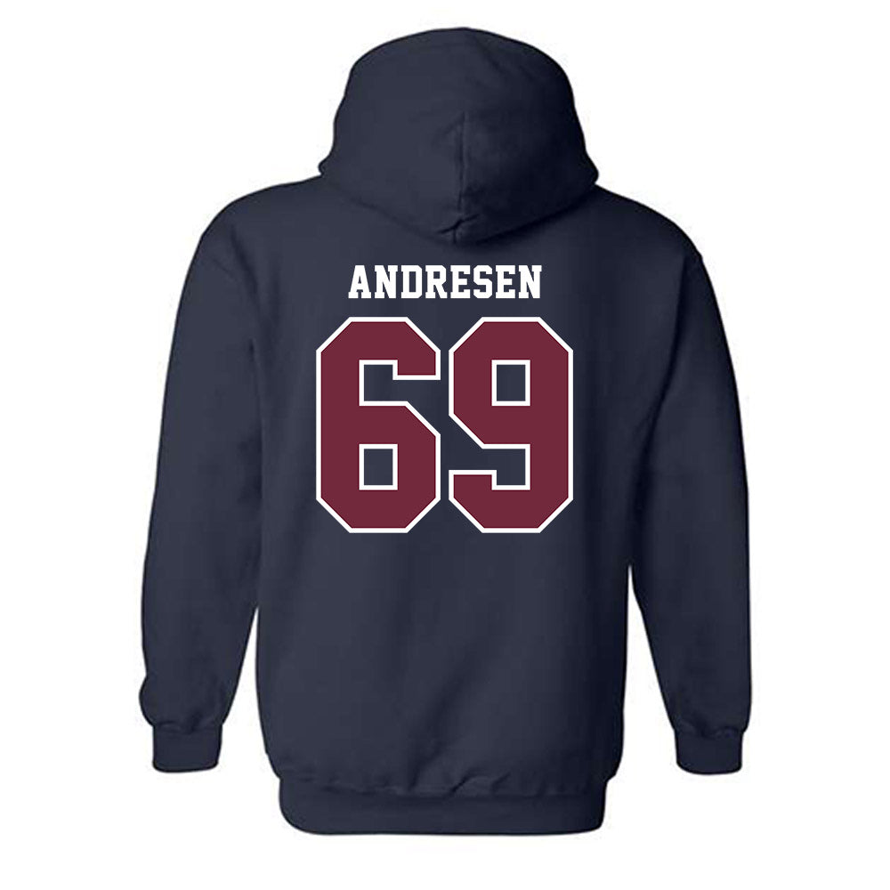 FDU - NCAA Men's Tennis : Jaden Andresen - Classic Shersey Hooded Sweatshirt-1