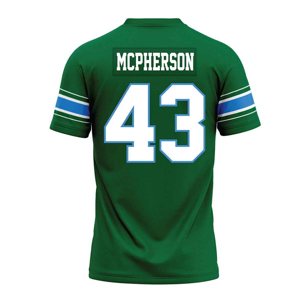 Tulane - NCAA Football : Grayson McPherson - Green Premium Football Jersey-1
