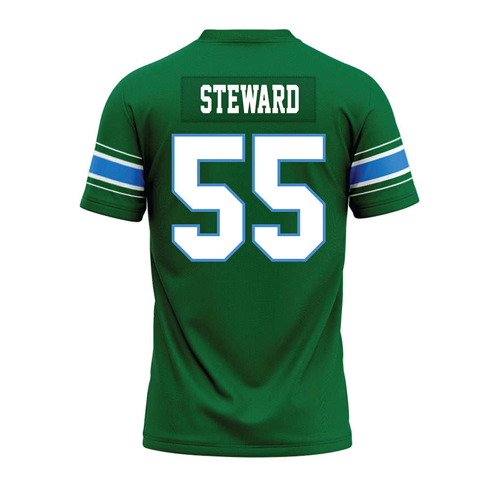 Tulane - NCAA Football : Dominic Steward - Green Premium Football Jersey-1