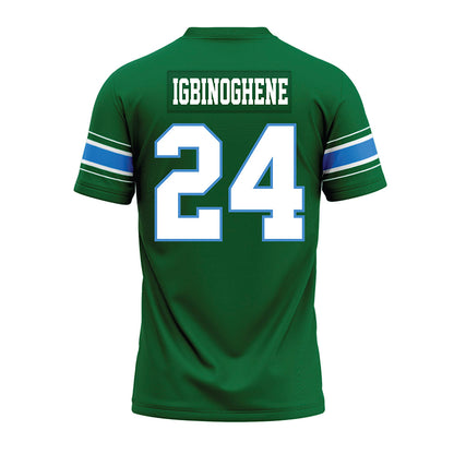 Tulane - NCAA Football : Michael Igbinoghene - Green Premium Football Jersey-1