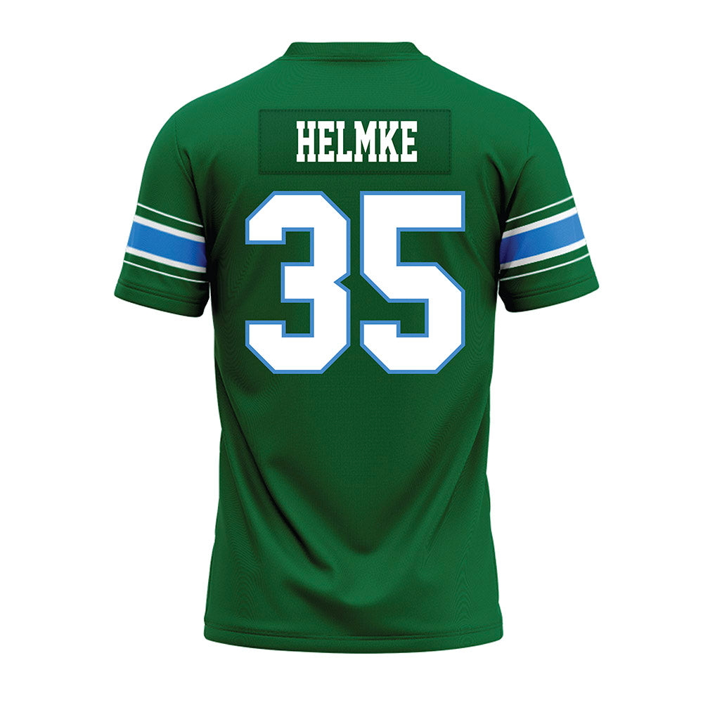 Tulane - NCAA Football : Cooper Helmke - Green Premium Football Jersey-1