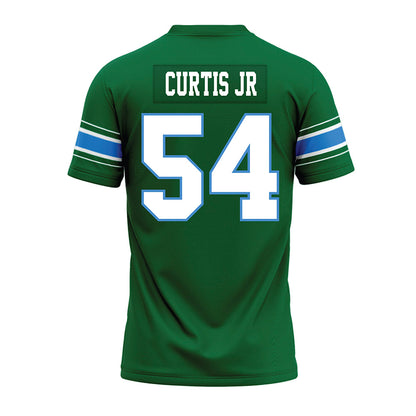 Tulane - NCAA Football : Jeffrey Curtis Jr - Green Premium Football Jersey-1