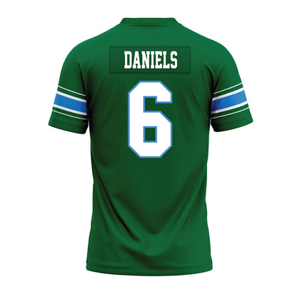 Tulane - NCAA Football : Johnnie Daniels - Green Premium Football Jersey-1