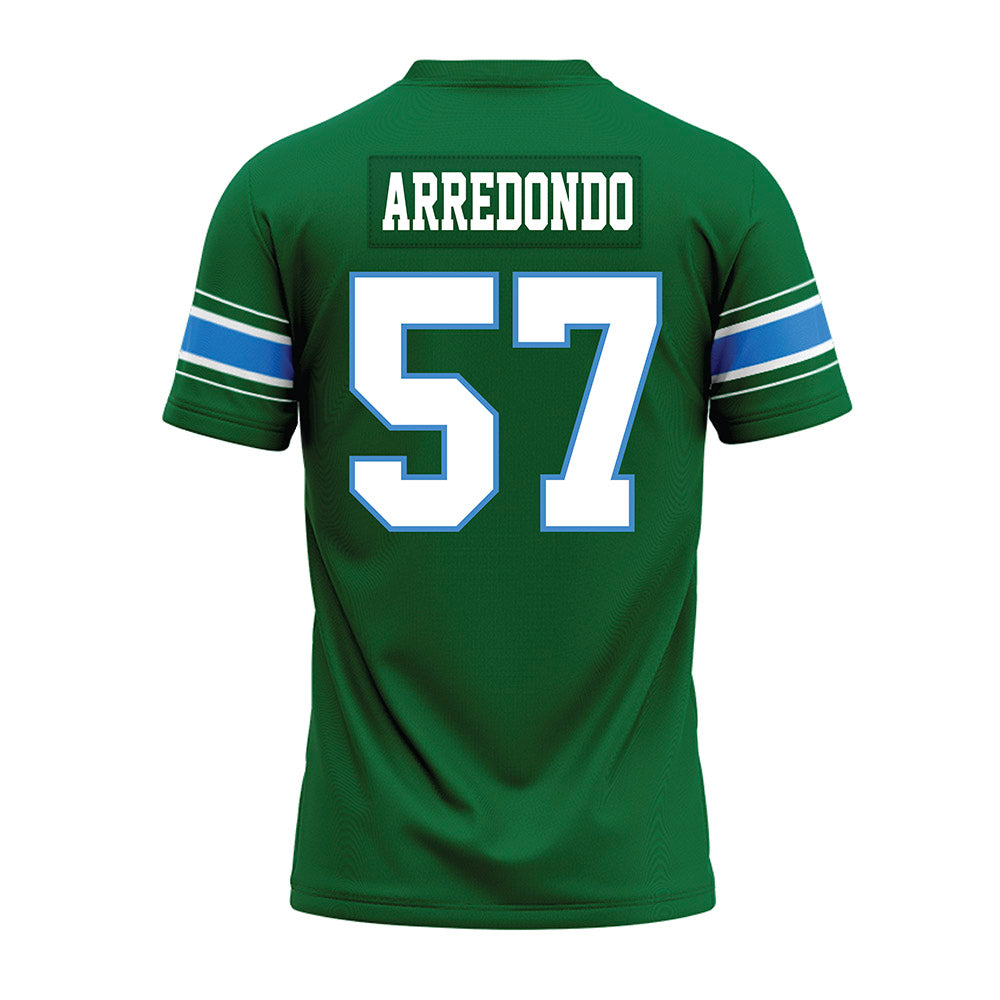 Tulane - NCAA Football : Jason Arredondo - Green Premium Football Jersey-1