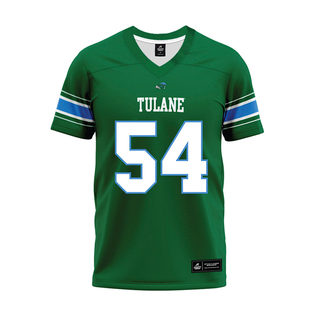 Tulane - NCAA Football : Jeffrey Curtis Jr - Green Premium Football Jersey-0