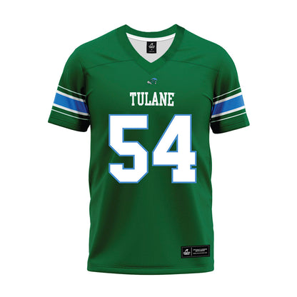 Tulane - NCAA Football : Jeffrey Curtis Jr - Green Premium Football Jersey-0