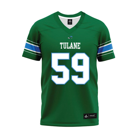 Tulane - NCAA Football : Andre Amos - Green Premium Football Jersey-0