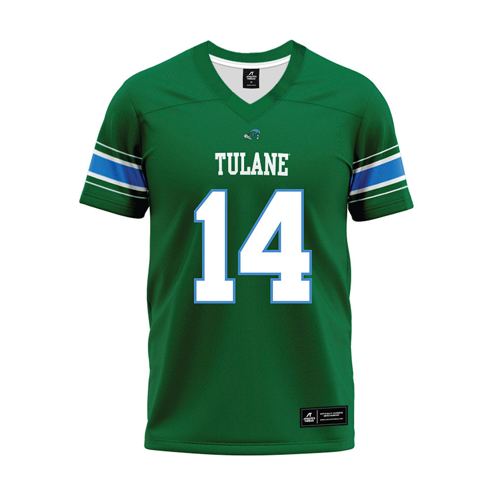 Tulane - NCAA Football : Dagan Bruno - Green Premium Football Jersey-0