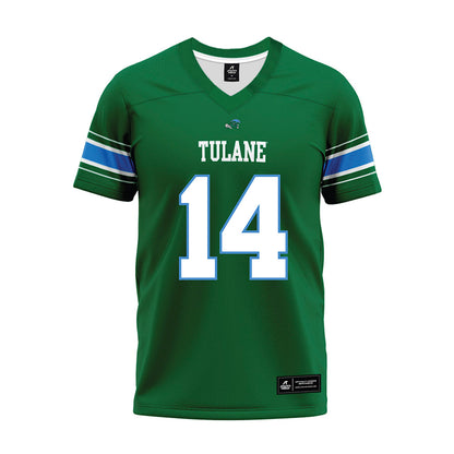 Tulane - NCAA Football : Dagan Bruno - Green Premium Football Jersey-0
