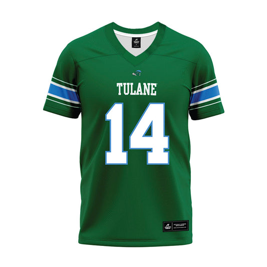 Tulane - NCAA Football : Dagan Bruno - Green Premium Football Jersey-0
