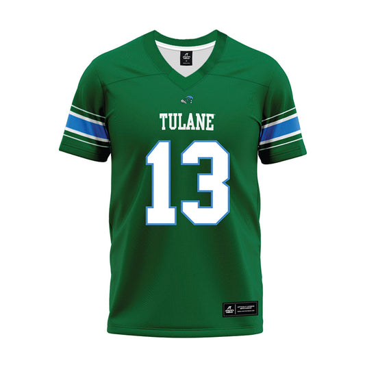 Tulane - NCAA Football : Tavare Smith Jr - Green Premium Football Jersey-0