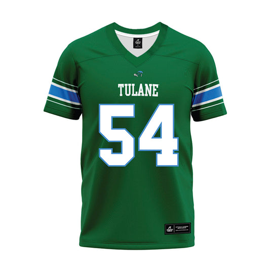 Tulane - NCAA Football : Jeffrey Curtis - Green Premium Football Jersey-0