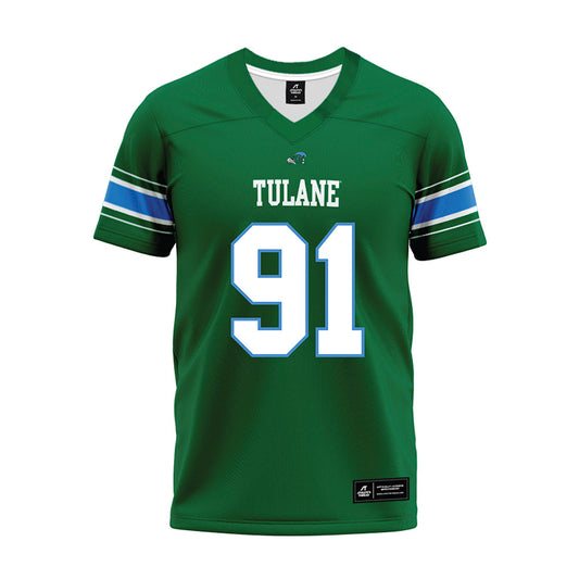 Tulane - NCAA Football : Jackson Norwood - Green Premium Football Jersey-0