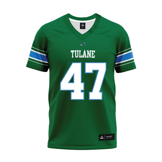 Tulane - NCAA Football : Zachary Dresch - Green Premium Football Jersey-0