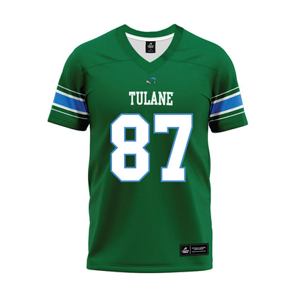 Tulane - NCAA Football : Cameron Roberts - Green Premium Football Jersey-0