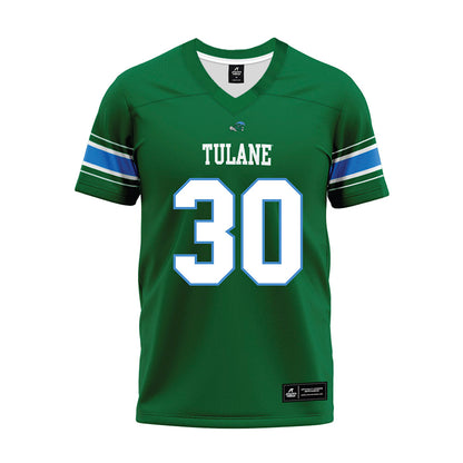 Tulane - NCAA Football : Syre Gilmore - Green Premium Football Jersey-0