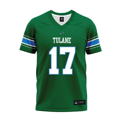 Tulane - NCAA Football : Jay beamon - Green Premium Football Jersey-0