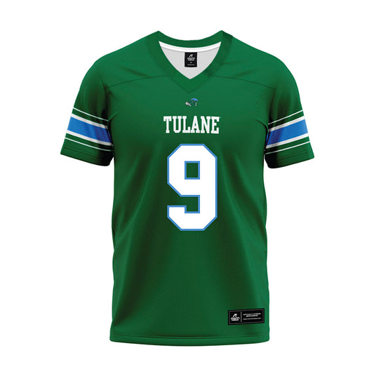 Tulane - NCAA Football : Lj Green - Green Premium Football Jersey-0