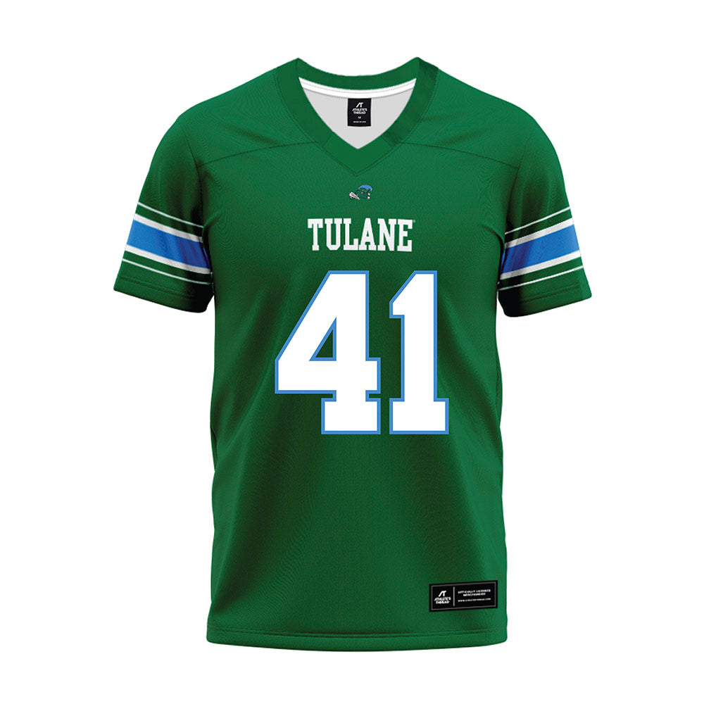 Tulane - NCAA Football : Chan Lumpkin - Green Premium Football Jersey-0