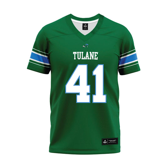 Tulane - NCAA Football : Chan Lumpkin - Green Premium Football Jersey-0