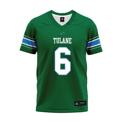 Tulane - NCAA Football : Joshua Sims - Green Premium Football Jersey-0