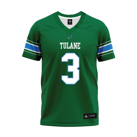 Tulane - NCAA Football : Kadin Semonza - Green Premium Football Jersey-0