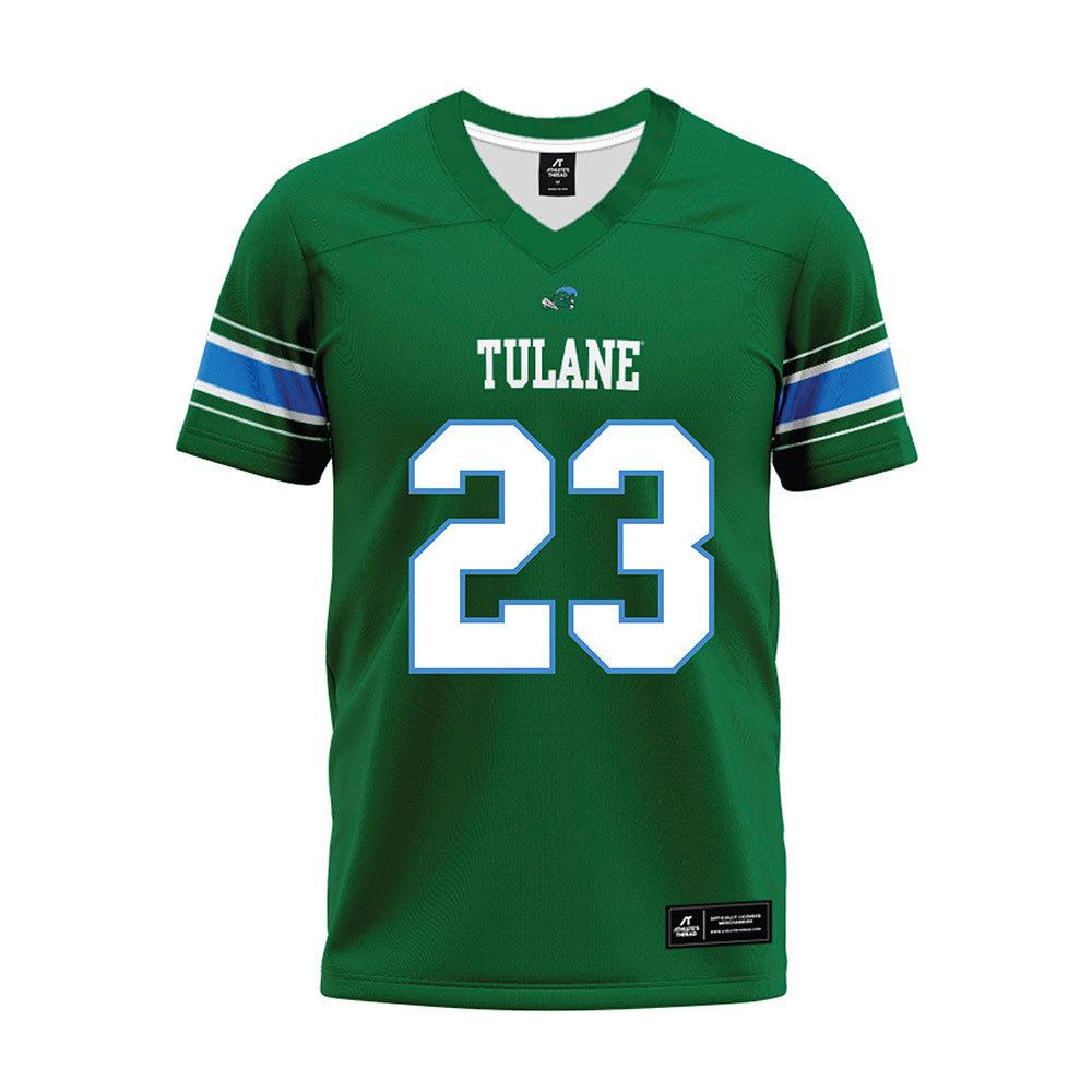 Tulane - NCAA Football : Rudy Teichman - Green Premium Football Jersey-0