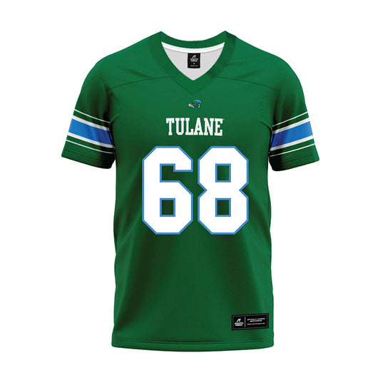 Tulane - NCAA Football : Robbie Pizzolato - Green Premium Football Jersey-0
