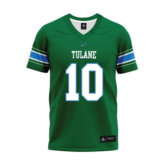 Tulane - NCAA Football : Kellen Tasby - Green Premium Football Jersey-0