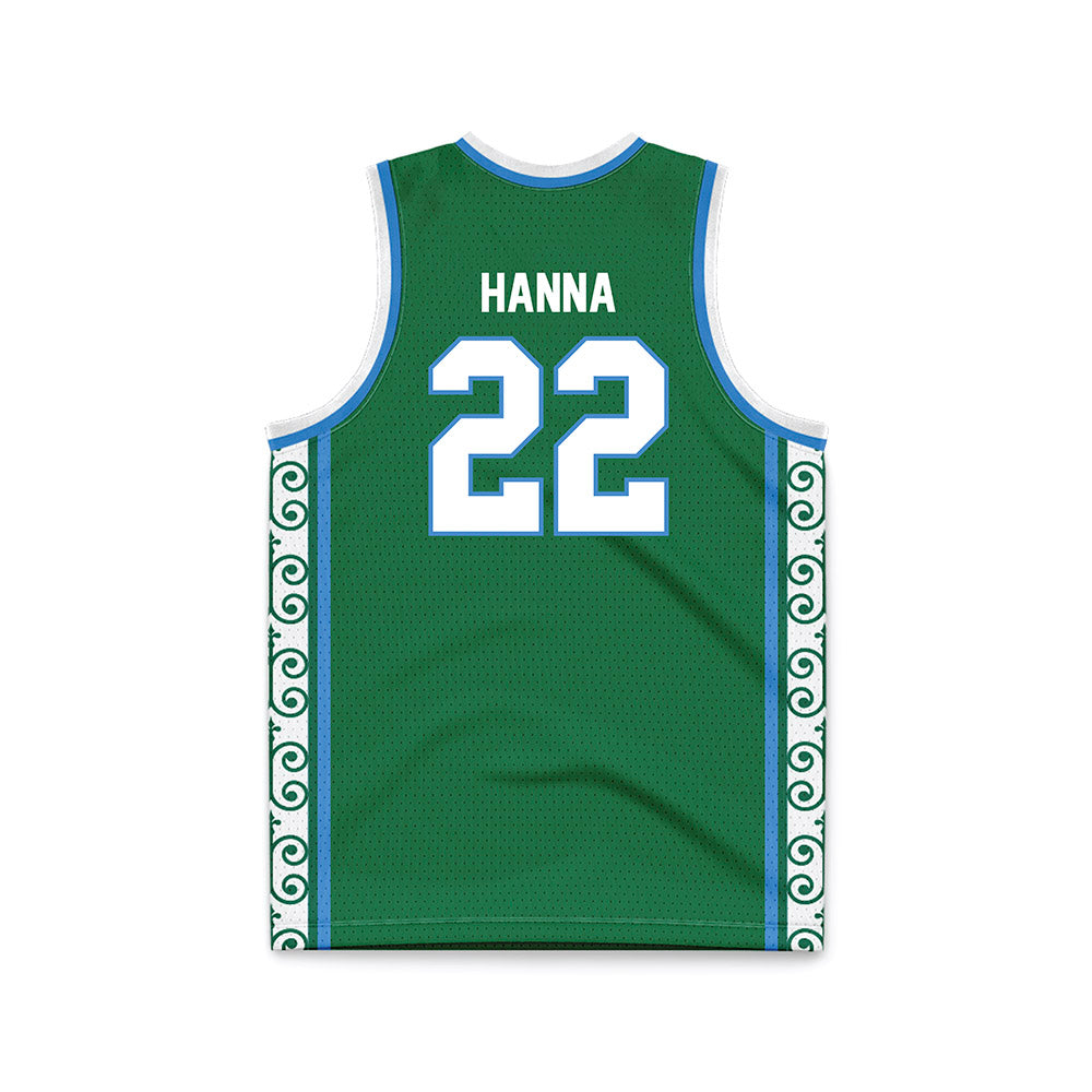 Tulane - NCAA Women's Basketball : Dyllan Hanna - Green Basketball Jersey-1