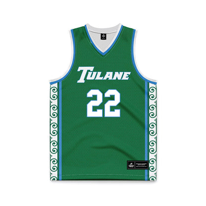 Tulane - NCAA Women's Basketball : Dyllan Hanna - Green Basketball Jersey-0