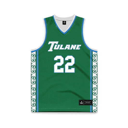 Tulane - NCAA Women's Basketball : Dyllan Hanna - Green Basketball Jersey-0