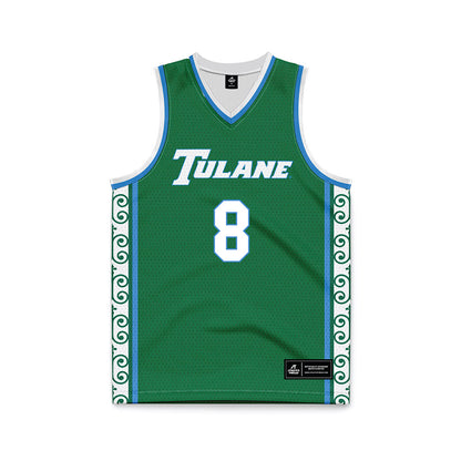 Tulane - NCAA Women's Basketball : Mecailin Marshall - Green Basketball Jersey-0