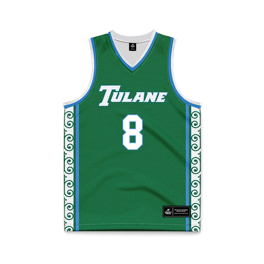 Tulane - NCAA Women's Basketball : Mecailin Marshall - Green Basketball Jersey-0