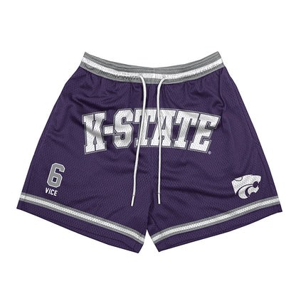 Kansas State - NCAA Men's Basketball : Brock Vice - Shorts-0