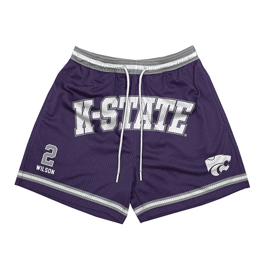 Kansas State - NCAA Men's Basketball : Exavier Wilson - Shorts-0