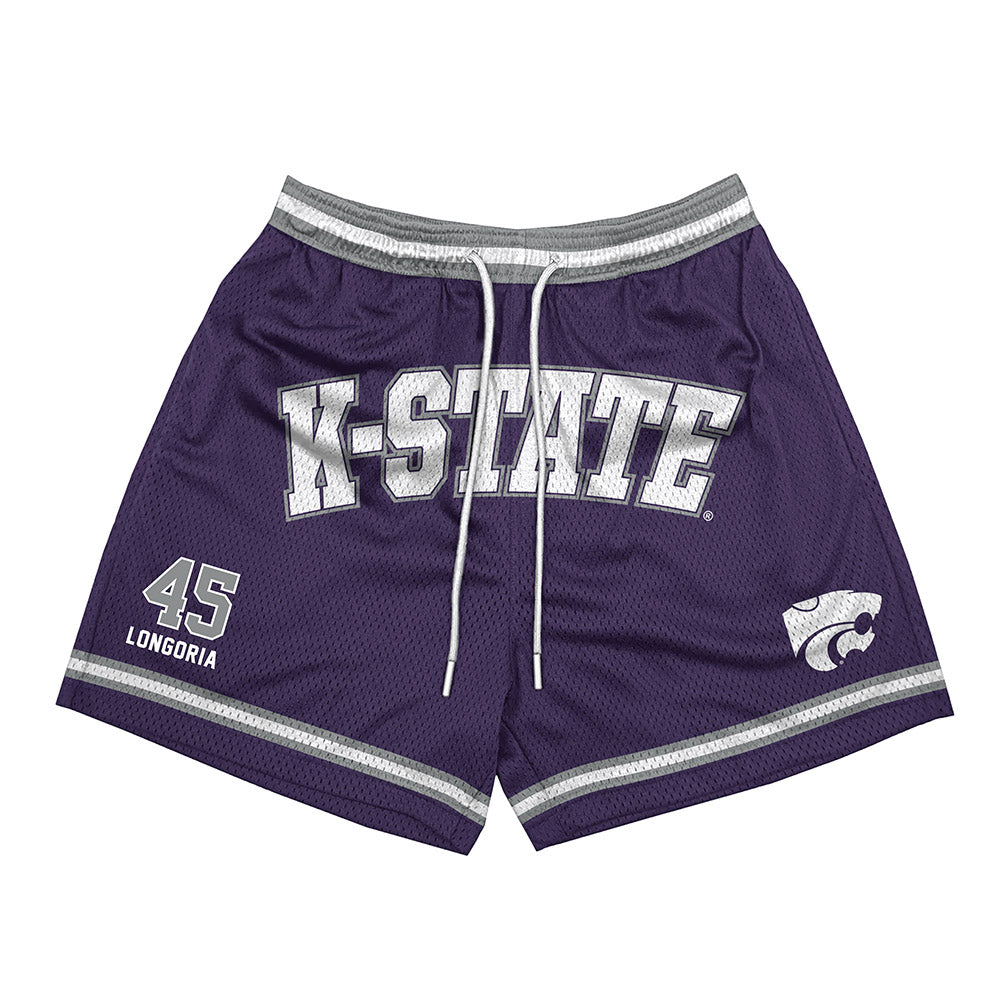 Kansas State - NCAA Baseball : Adan Longoria - Shorts-0