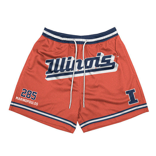 Illinois - NCAA Wrestling : Peter Marinopoulos - Shorts-0