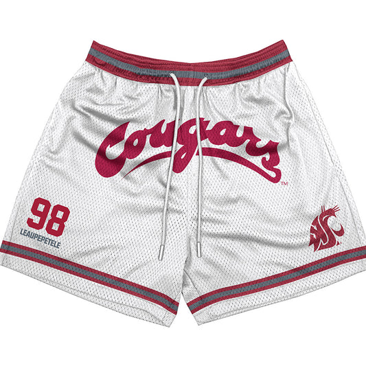 WSU - NCAA Football : Jirah Leaupepetele - Shorts-0