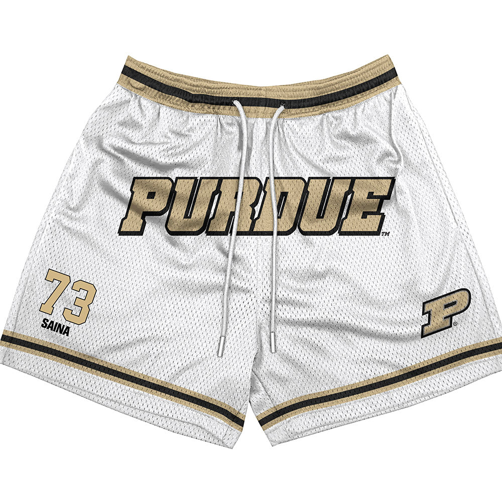 Purdue - NCAA Football : Makai Saina - Shorts-0